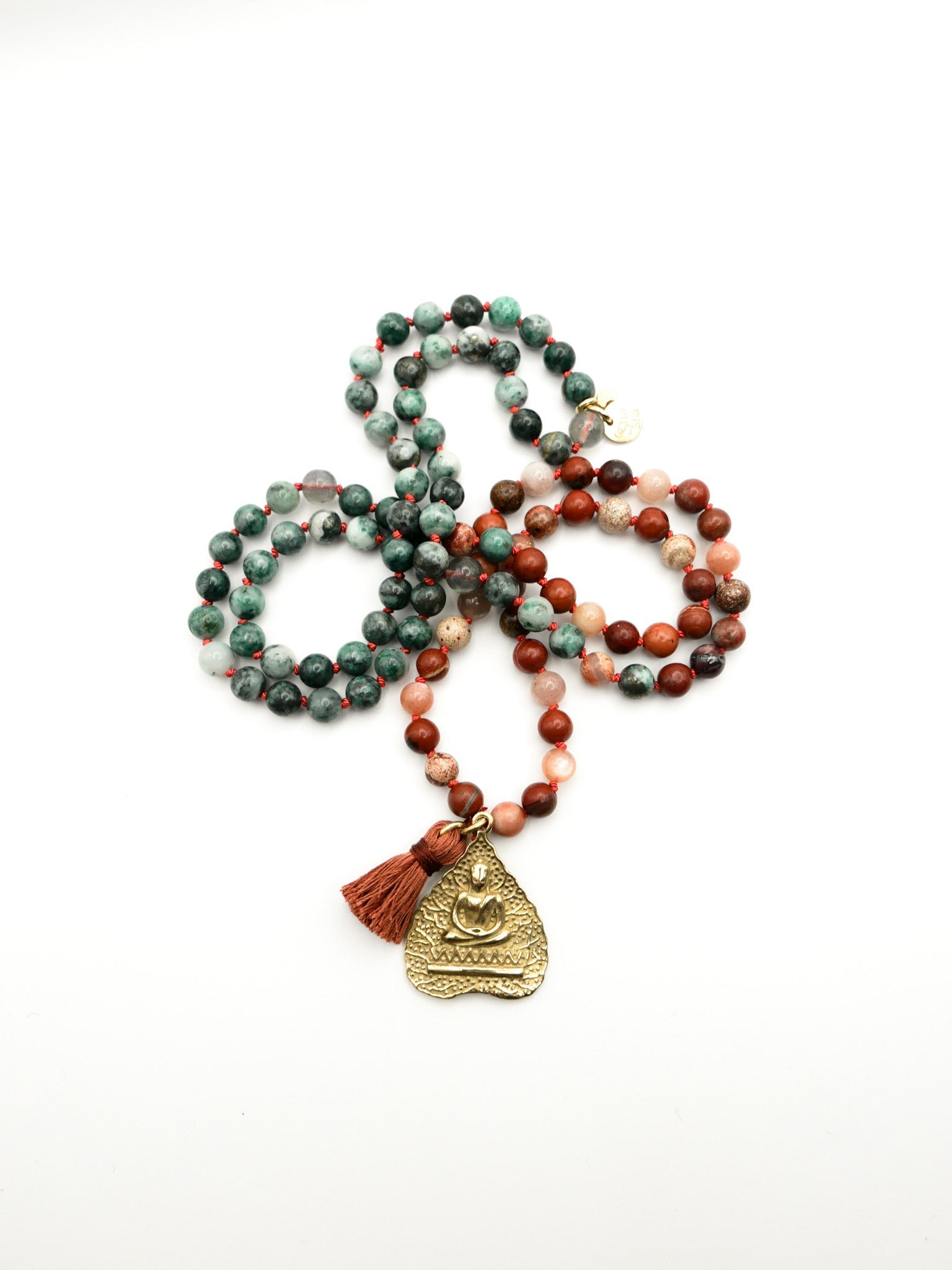 Mala Beads  - Indradhanush Collection - ShaSha Jewelry - Lotus flower