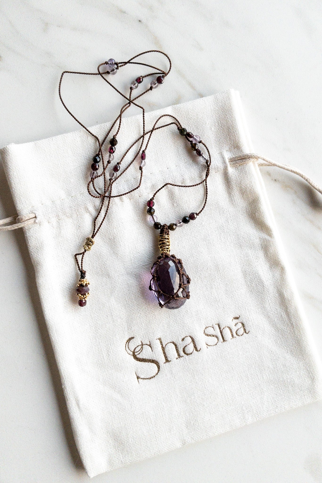 Lila Amethyst „Aabha“ Talisman
