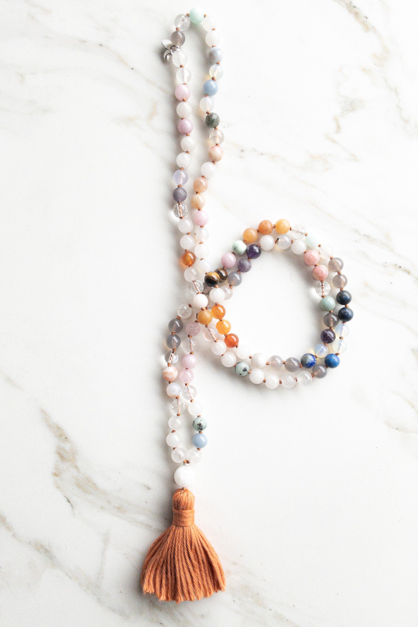 Cristal Flow Mala 108 beads - OceanEyes Collection - shashā yoga jewellery