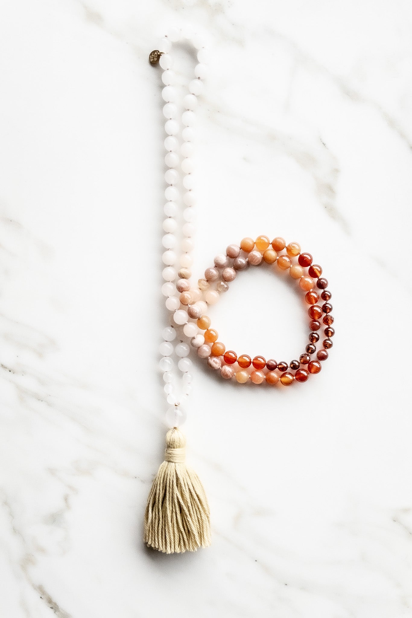 Rasa Flow Mala 108 beads - OceanEyes collection - shashā meditation jewellery