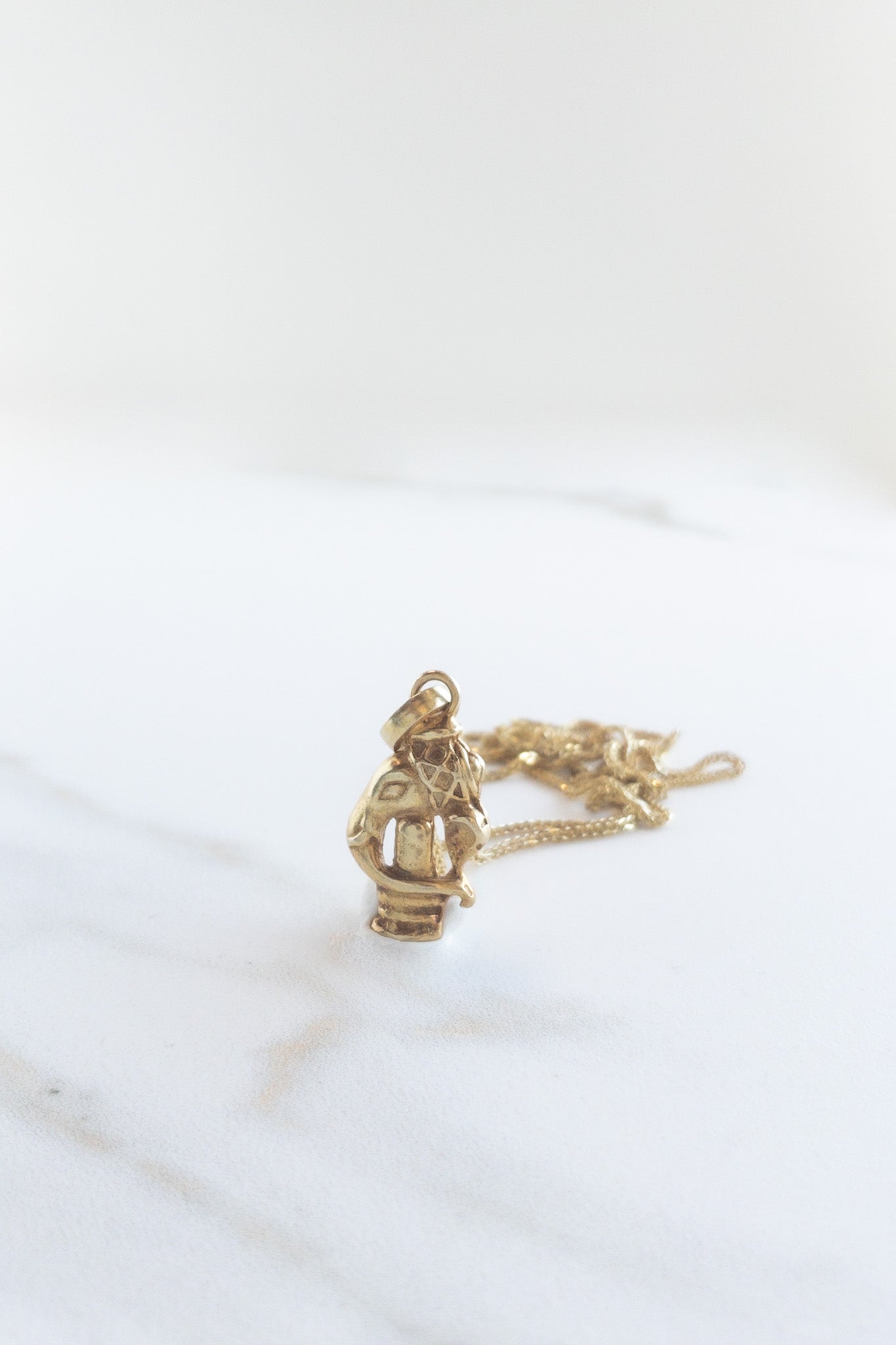 Ganesha  Pendant - 22k gold on silver - DIVYA Sacred Symbols - ShaSha jewelry