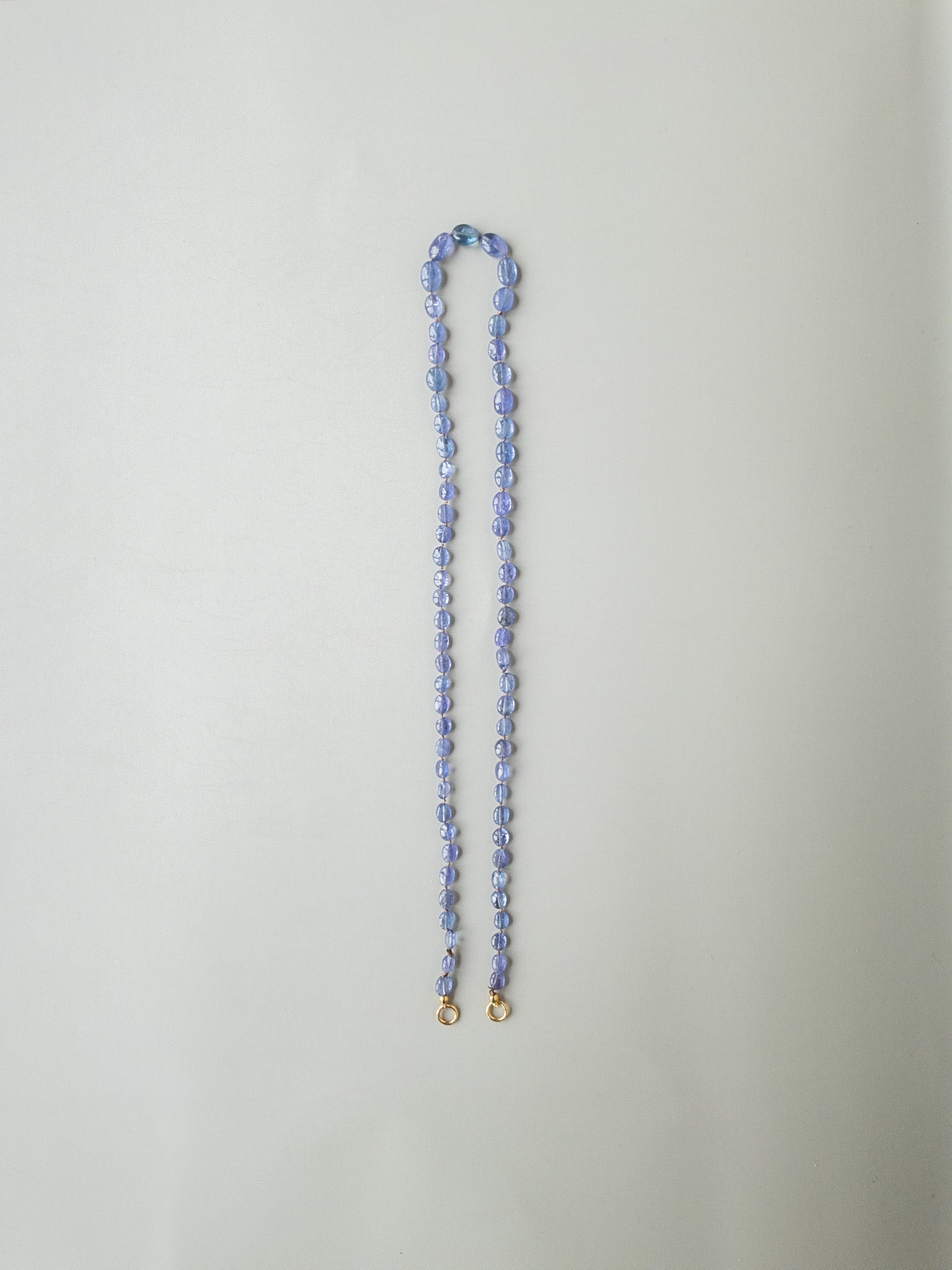 Tanzanite Sana Necklace - DIVYA Sacred Symbols - beaded necklace - ShaSha fine beaded jewelry