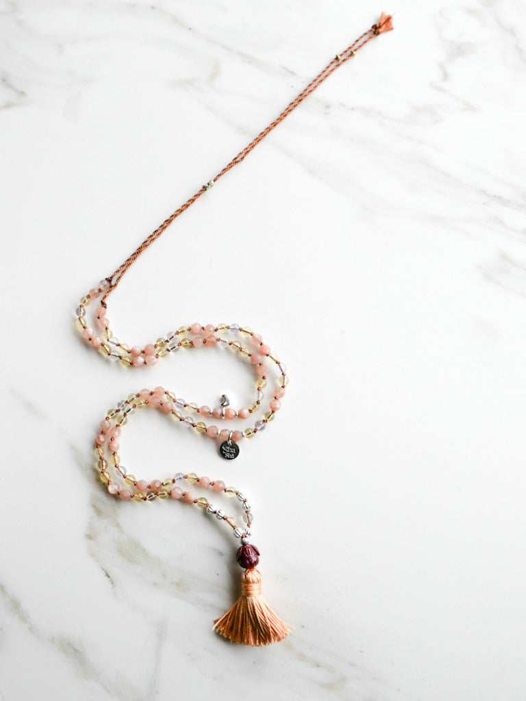 « Roots » Mini Japamala - Ametrine, Citrine, Sunstone / ShaSha Jewelry