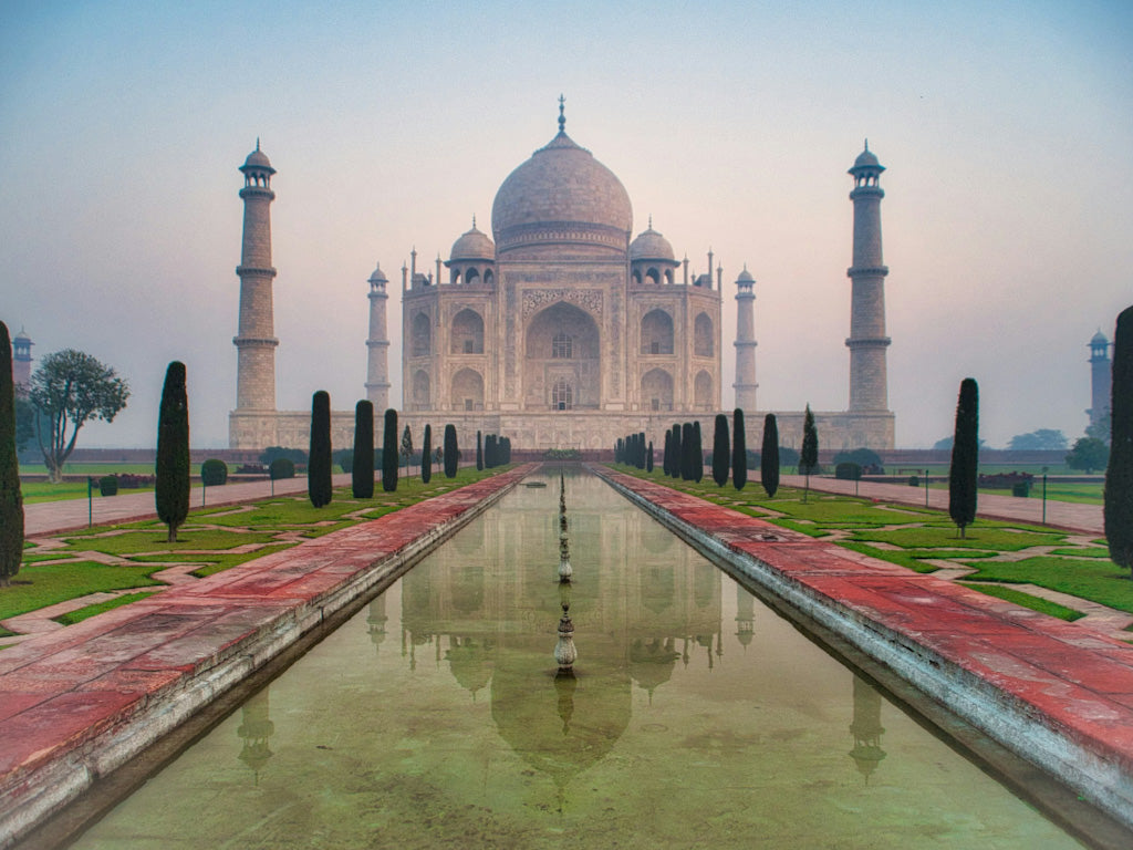 « Roots » Mini Japamala - Prehnite, Coral & Indian Agates