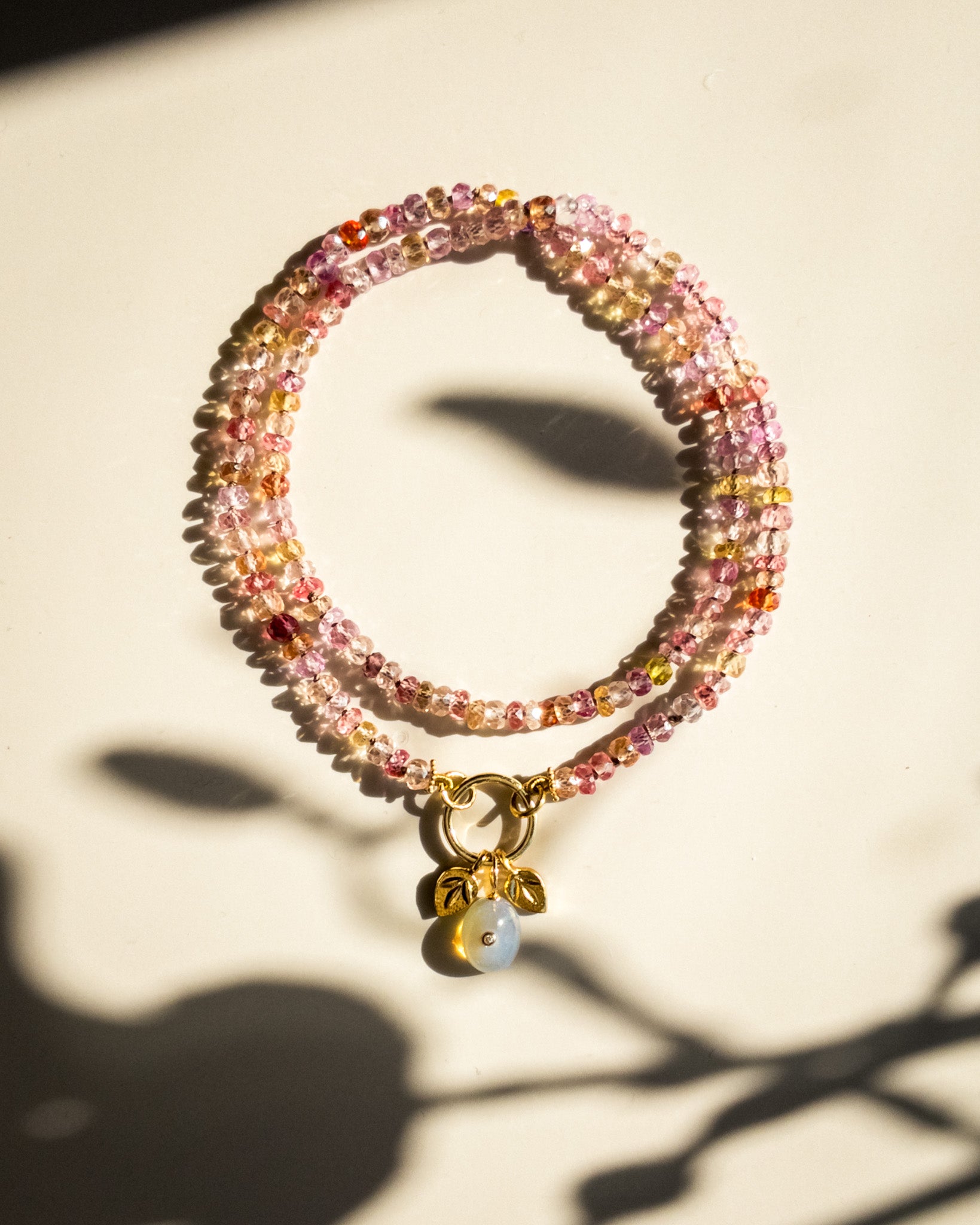 Natural Pastel Sapphire AAAA+ Necklace Sana - DIVYA