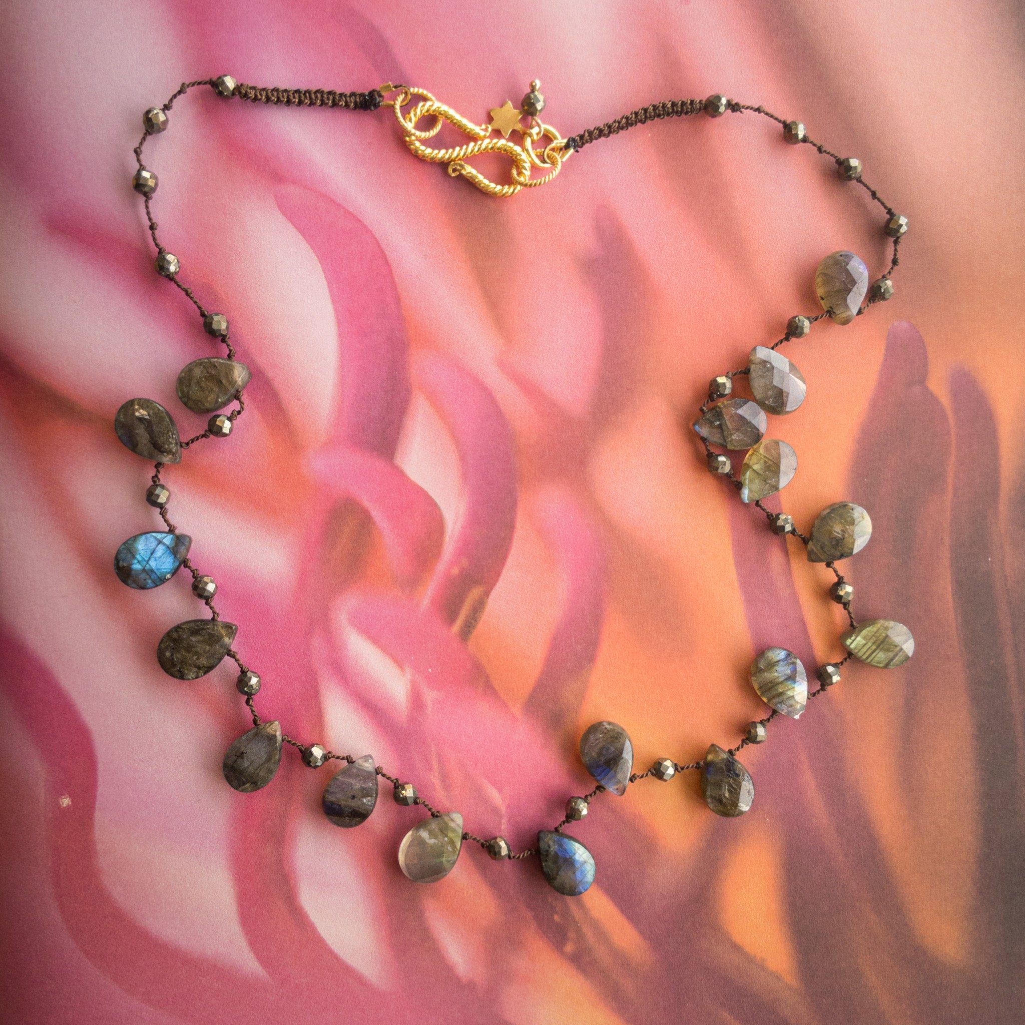Lila Apatite Necklace (more stones) DIVYA Signature