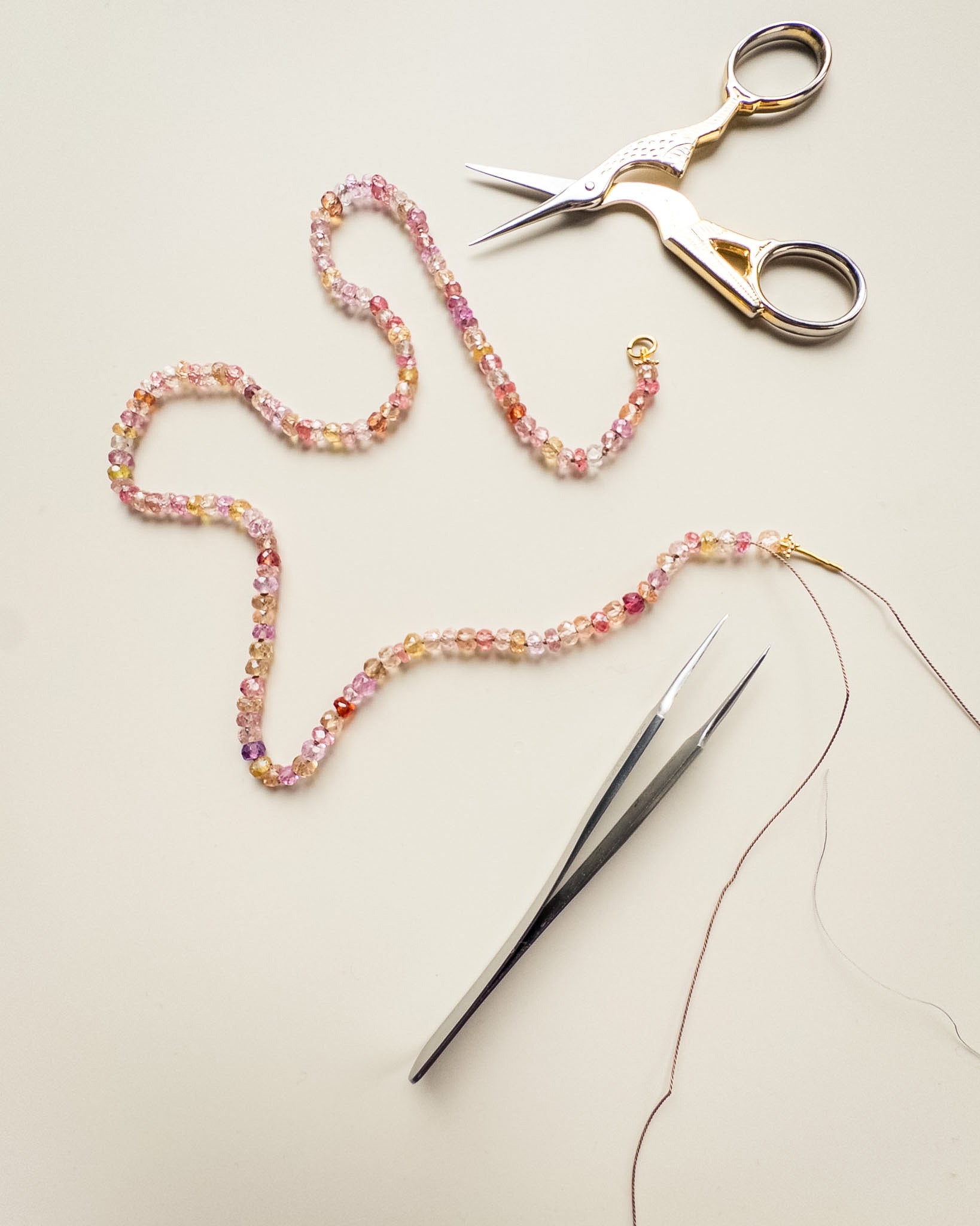 Natural Pastel Sapphire AAAA+ Necklace Sana - DIVYA
