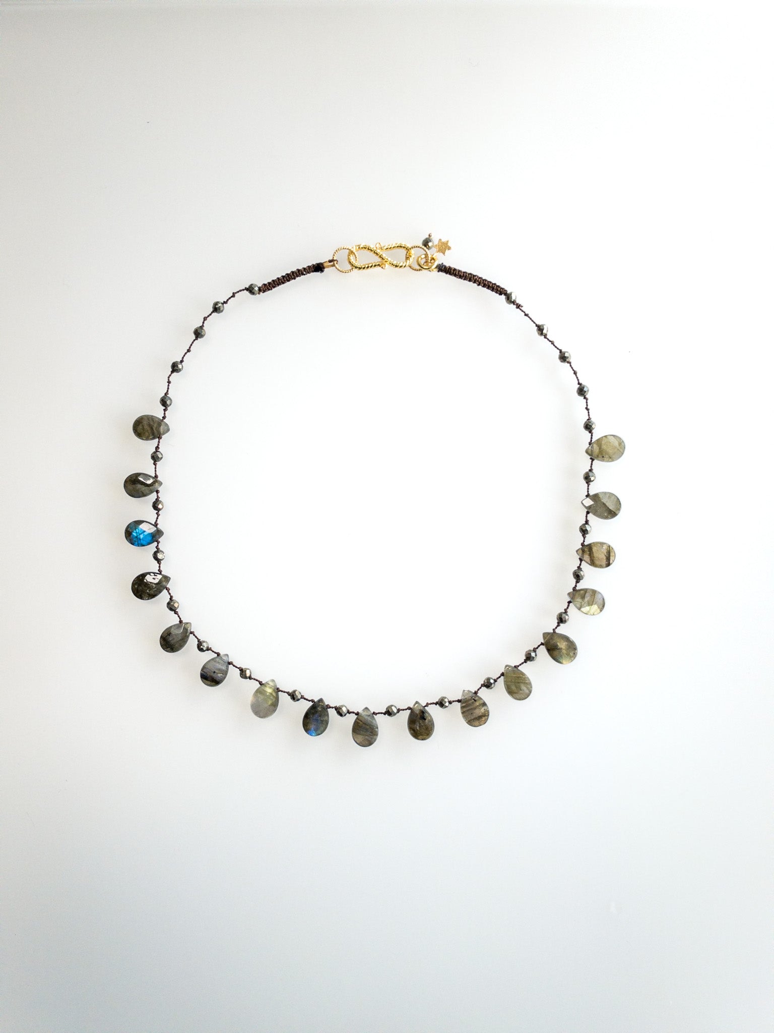 Lila Apatite Necklace (more stones) DIVYA Signature