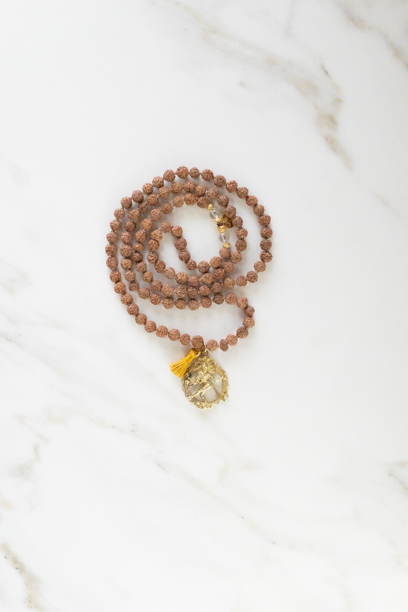 Shiva’s Energy Mala - Indradhanush - Rudraksha Mala - ShaSha Yoga and meditation jewellery - Handmade in switzerland