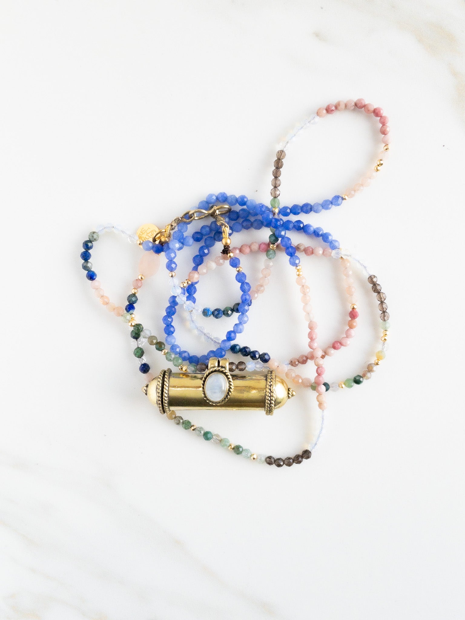 KAVACHA Talisman - Moonstone - DIVYA Sacred Symbols - Prayer Box - ShaSha Jewellery - Switzerland