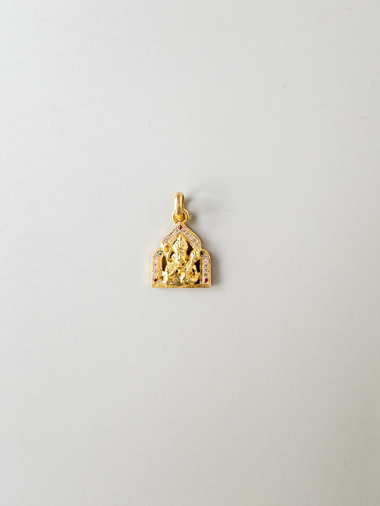 Pendentif Hanuman Ji - Or sur argent - Symboles sacrés DIVYA