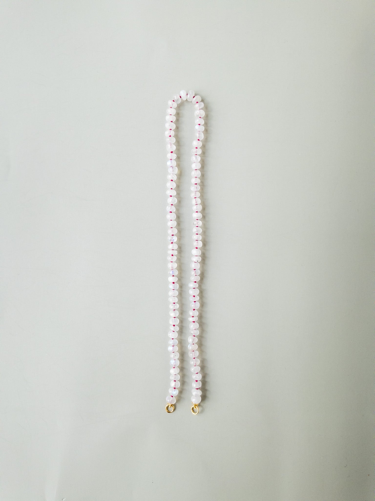 Rainbow Moonstone Sana Necklace - DIVYA Sacred Symbols - ShaSha handcrafted jewelry