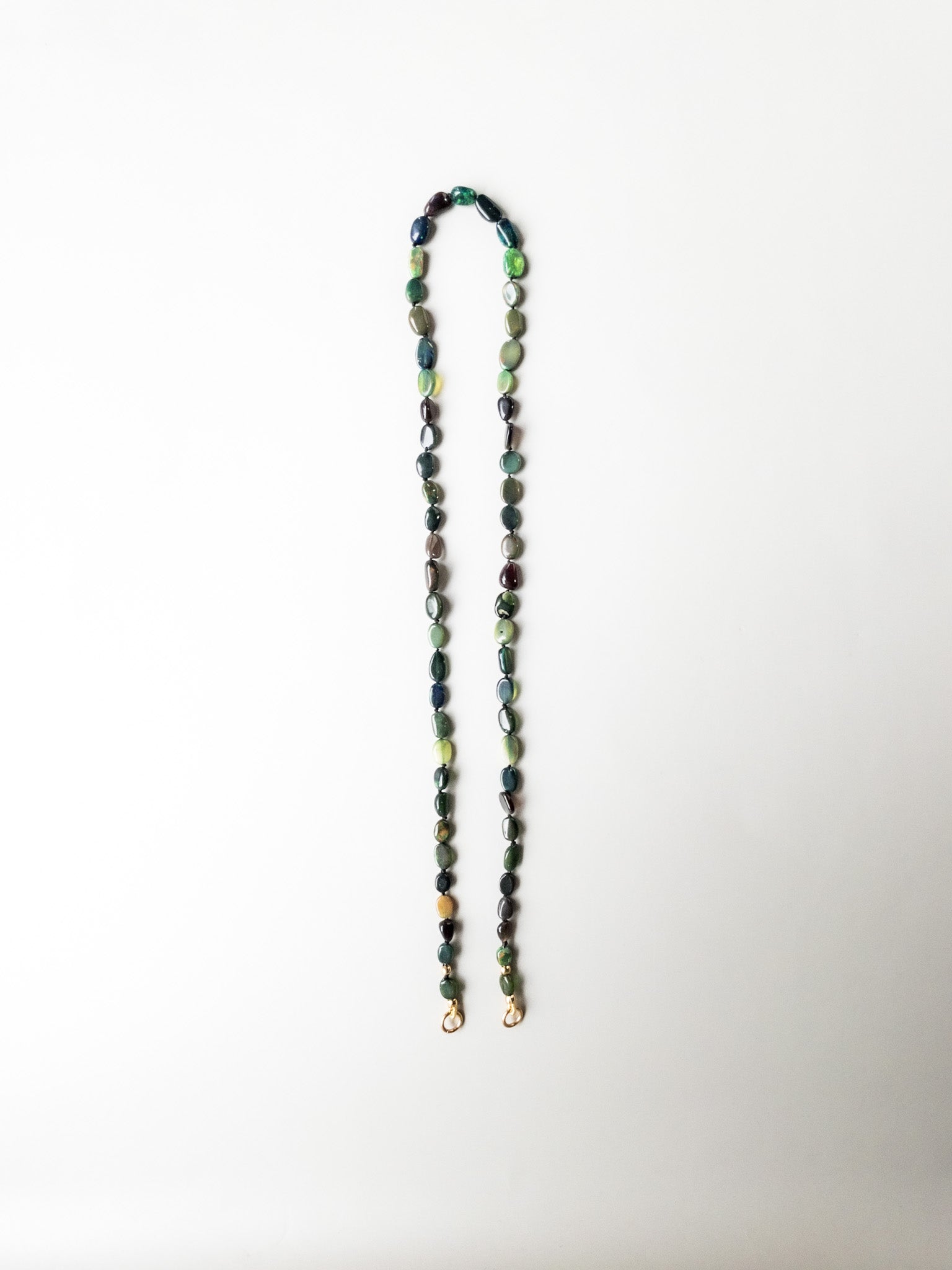 Sana Necklace - Ethiopian Black Opal - DIVYA - ShaSha Jewelry Handcrafted in Switzerland