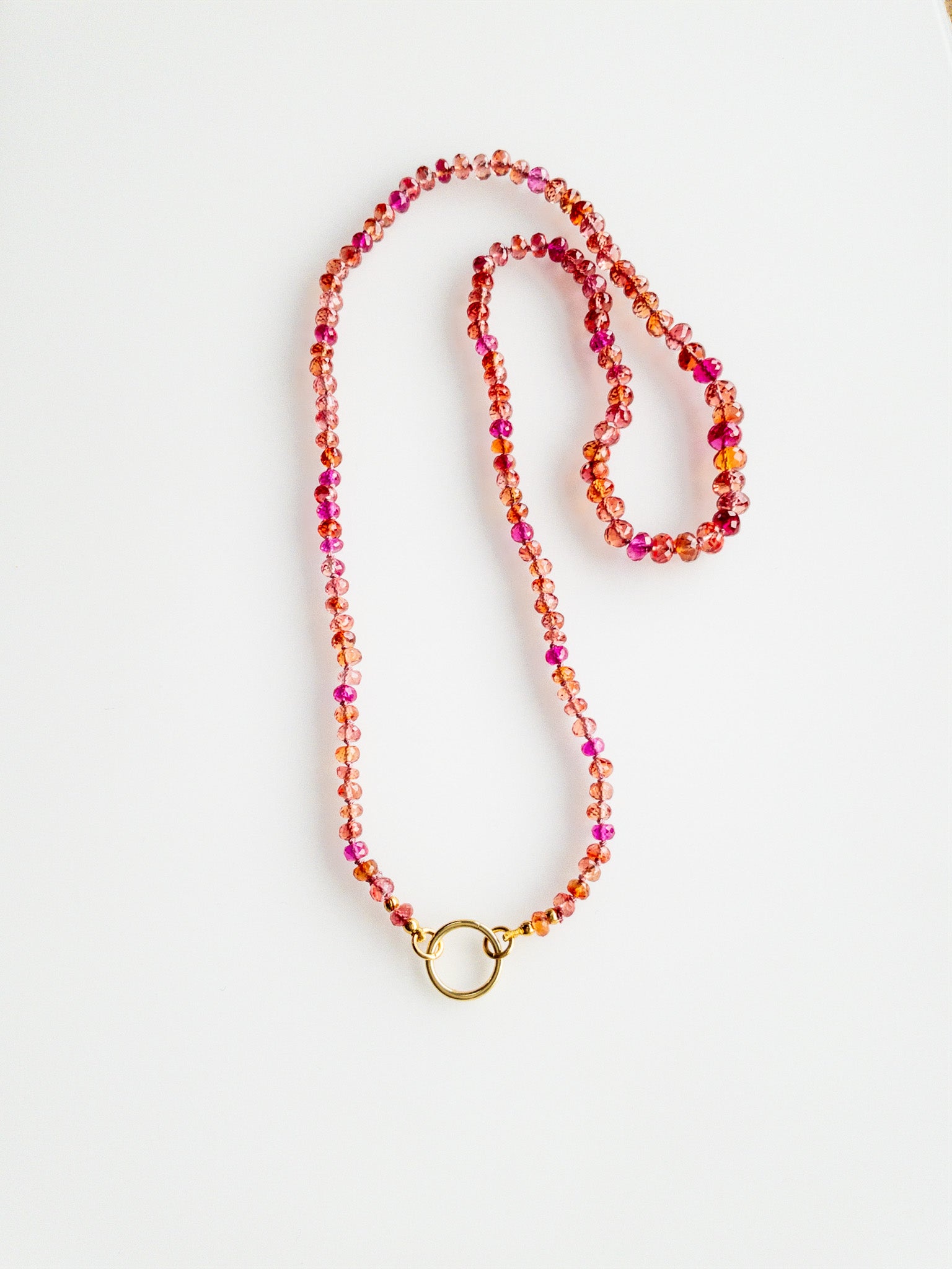 Collier Saphirs roses naturels AAAA+ Sana - DIVYA