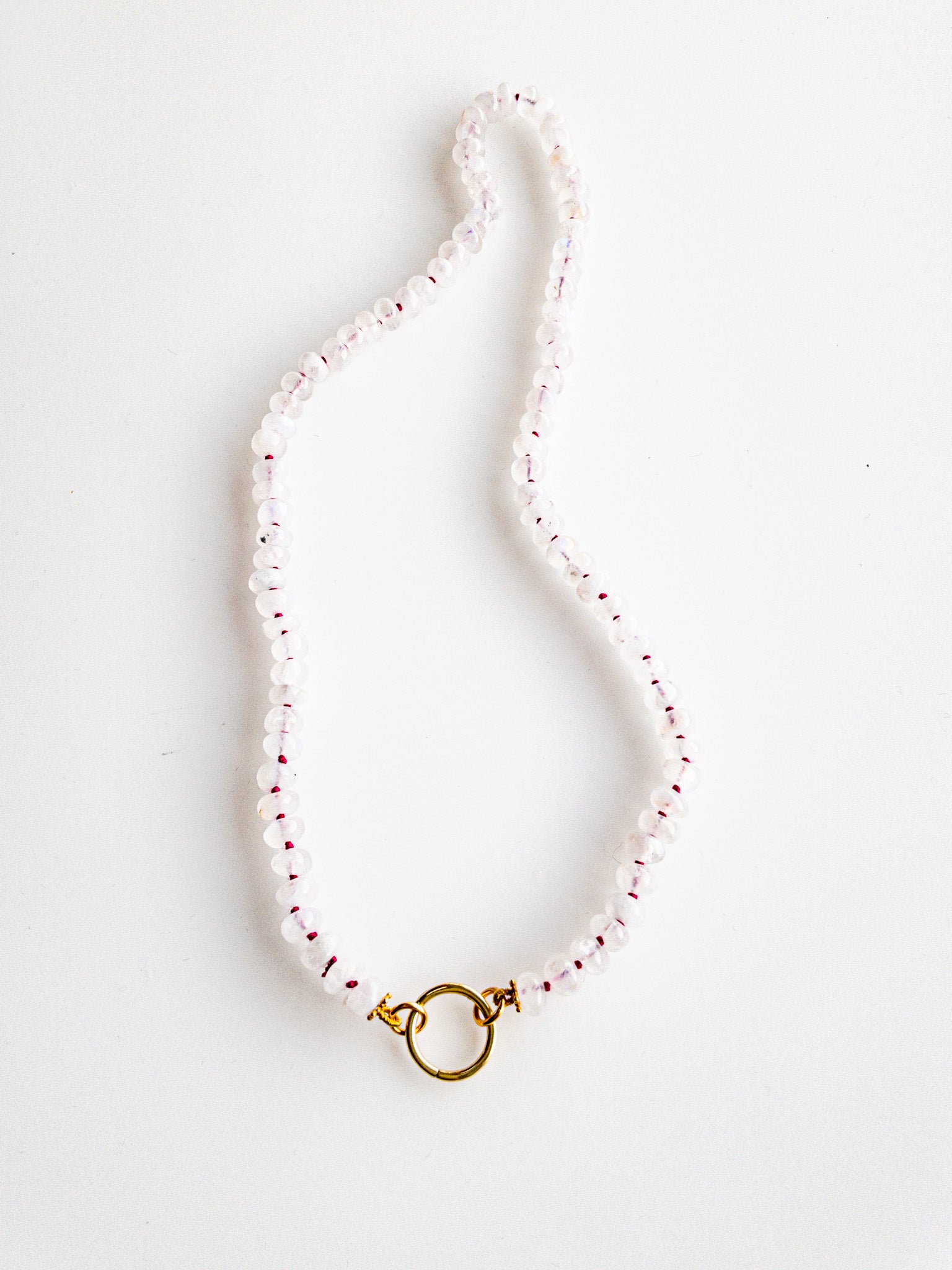 Collier Sana en pierre de lune arc-en-ciel - DIVYA 