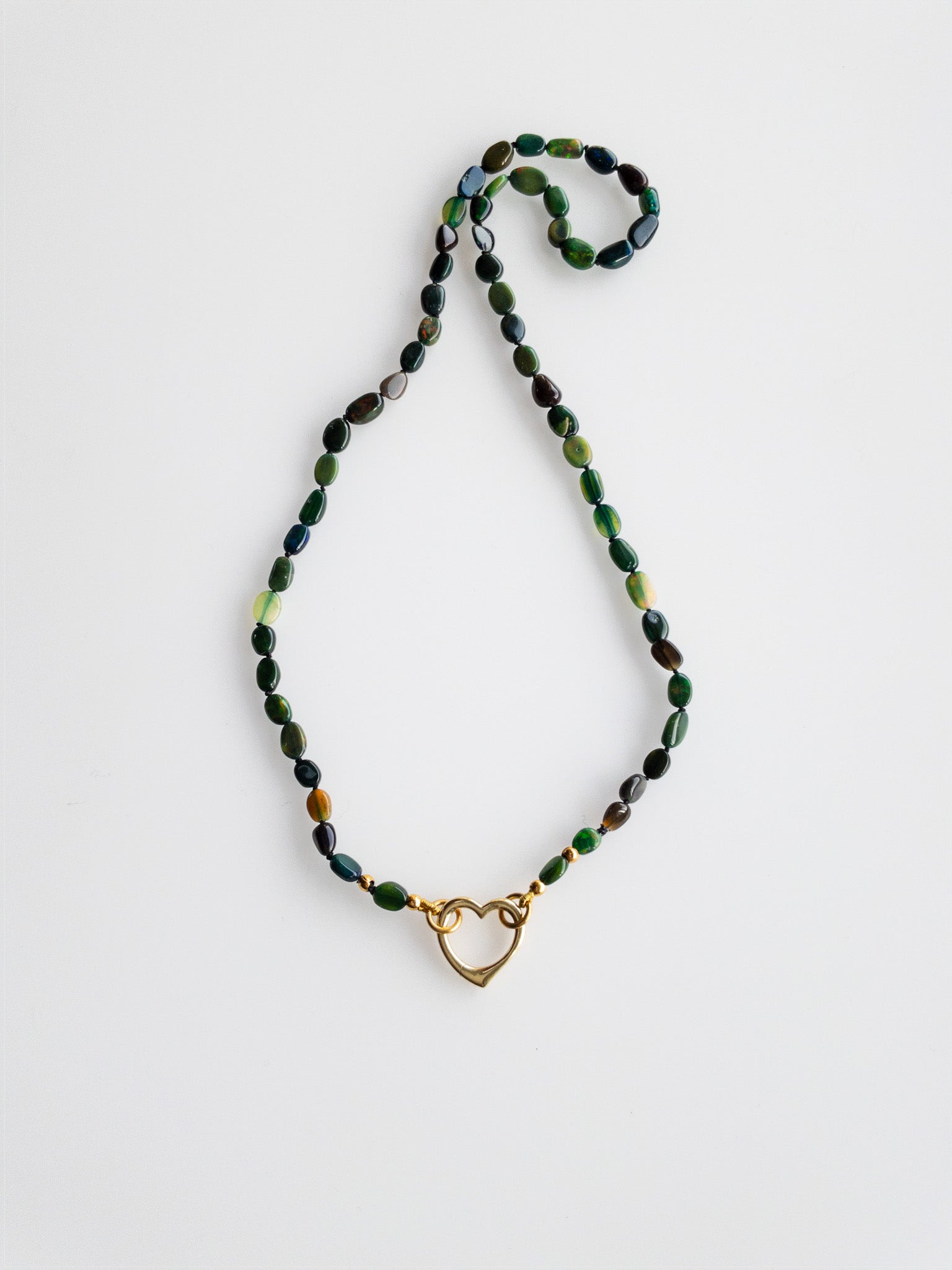 Collier en opale noire d'Éthiopie - Sana - DIVYA 