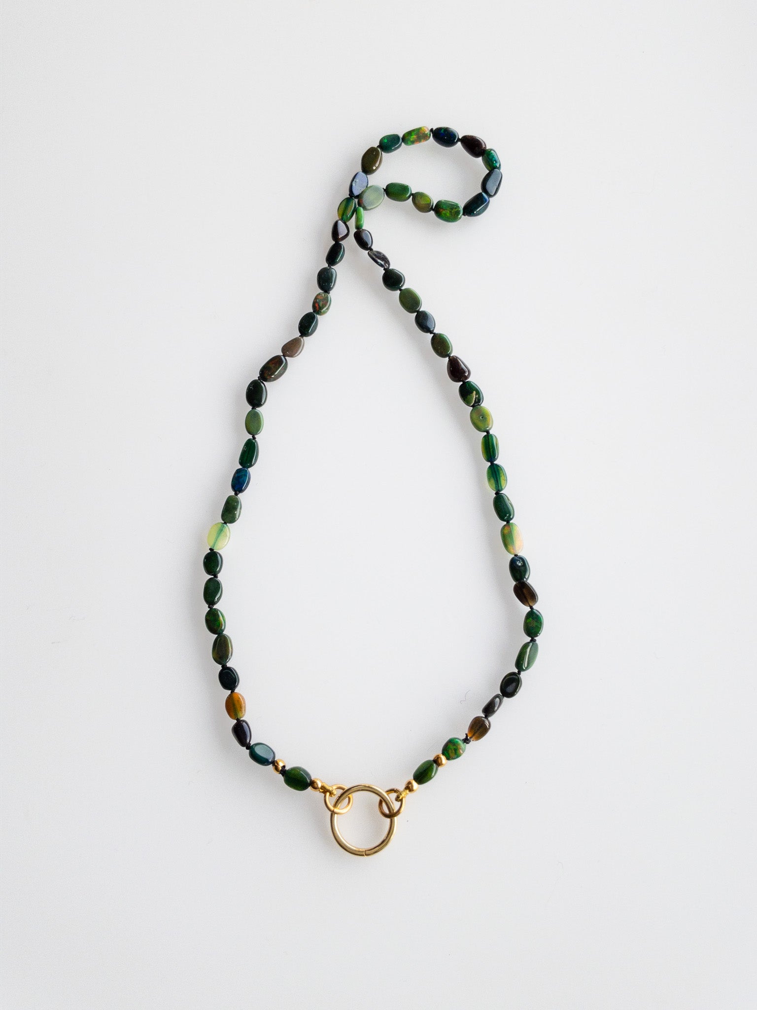 Collier en opale noire d'Éthiopie - Sana - DIVYA 