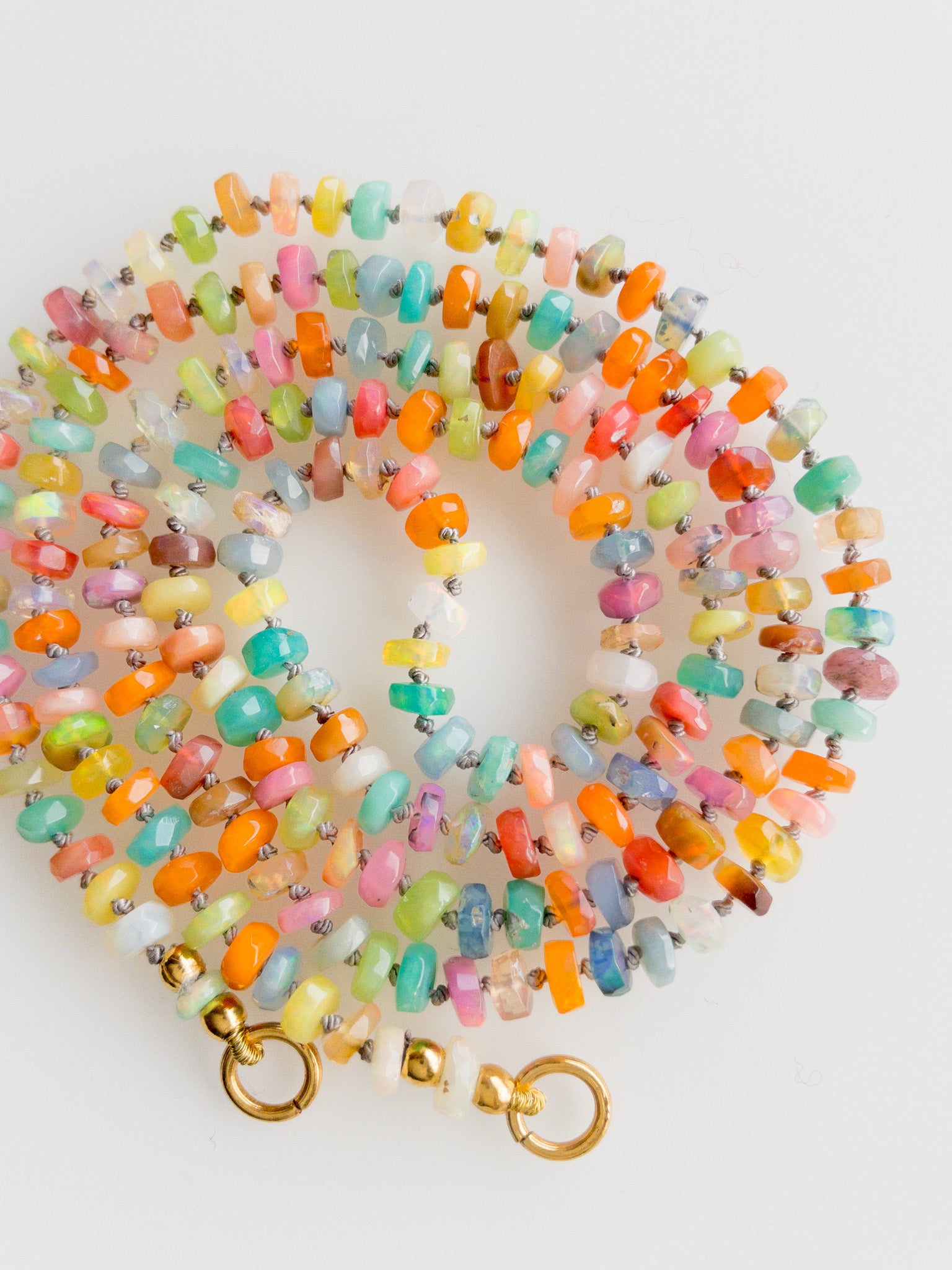 Collier Disco Opale Ethiopienne - Sana - DIVYA