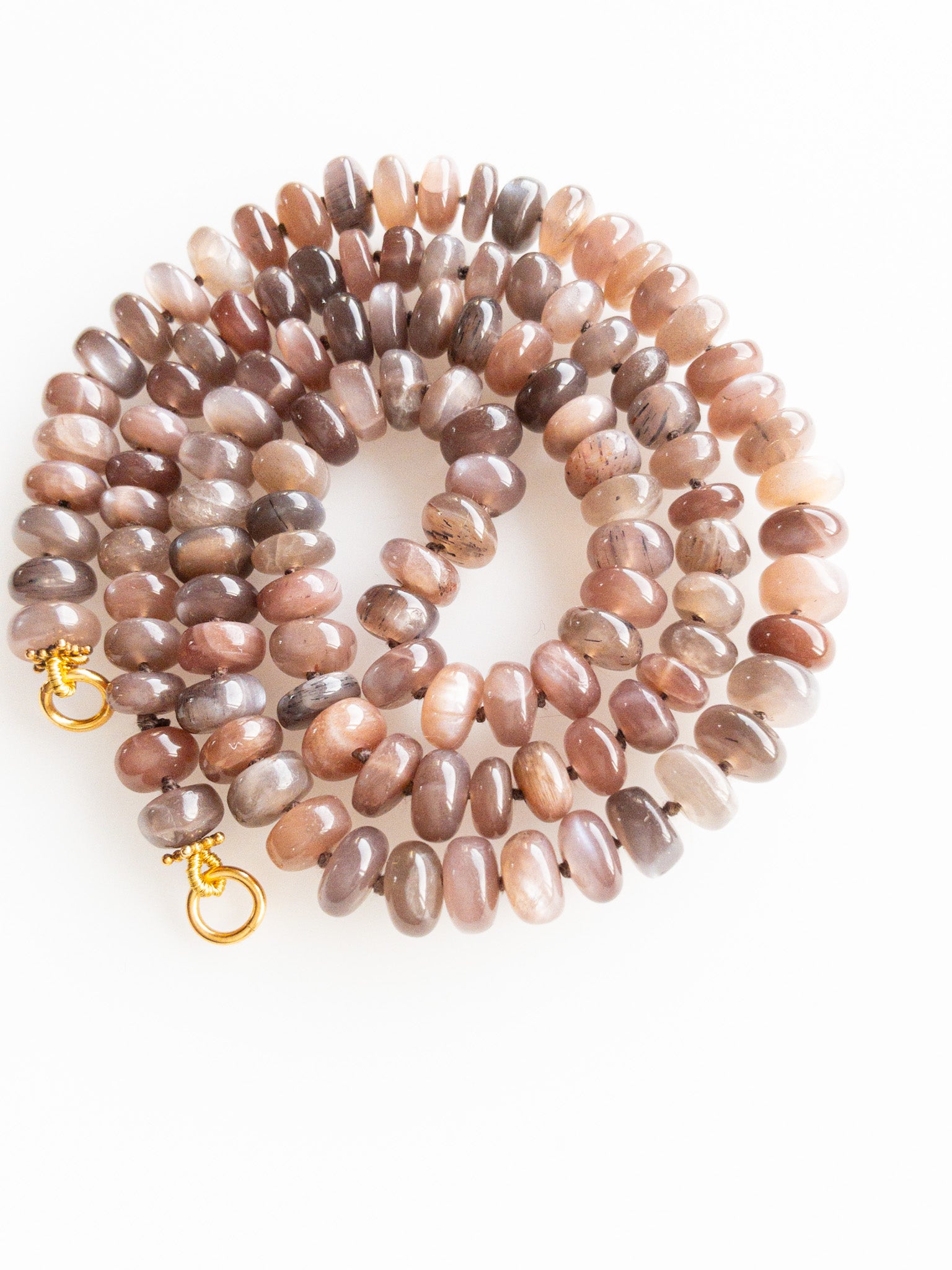 Collier Sana en pierre de lune chocolatée - DIVYA