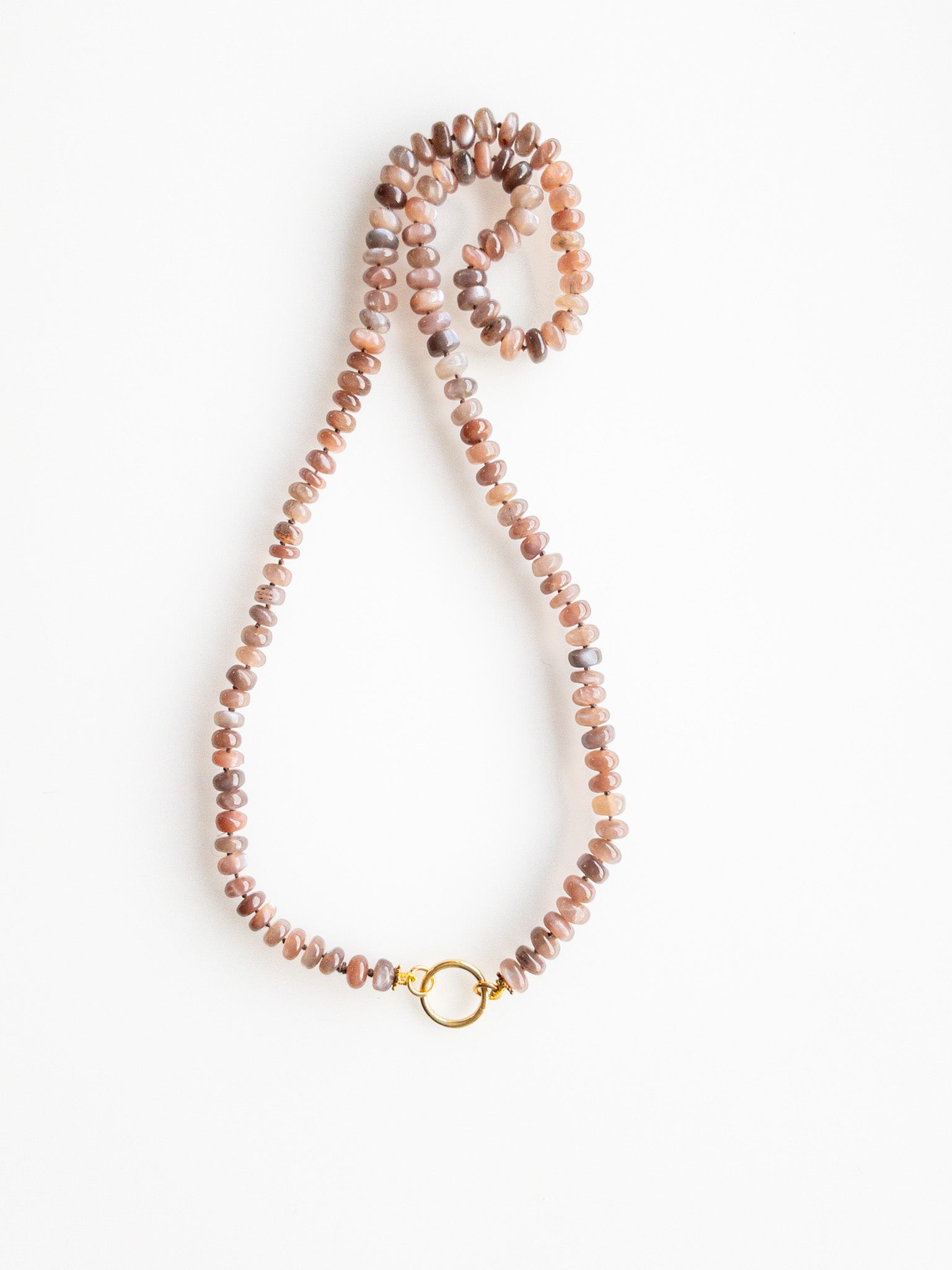 Collier Sana en pierre de lune chocolatée - DIVYA