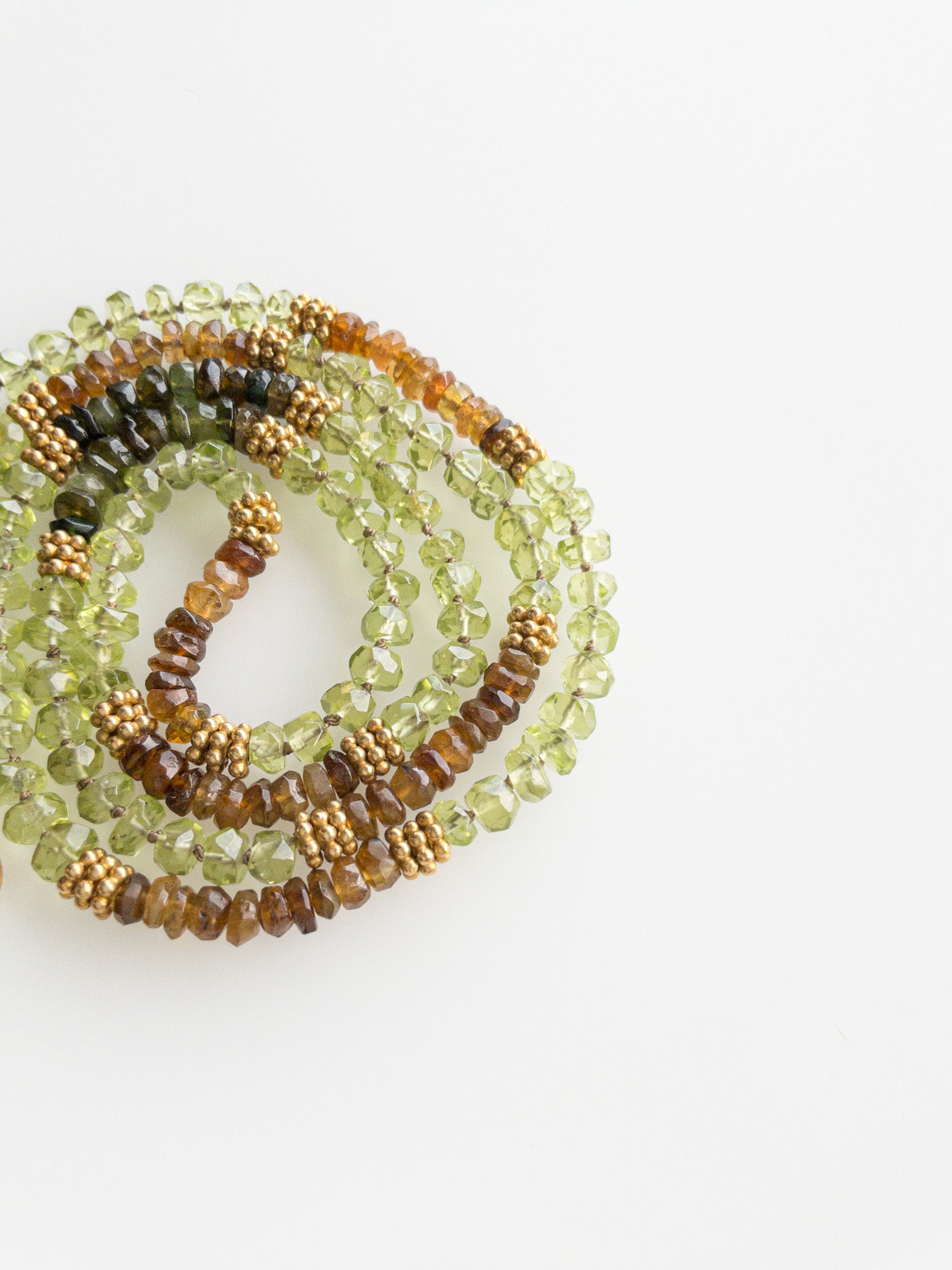 Collier Sana en péridot et tourmaline pétroline - DIVYA 