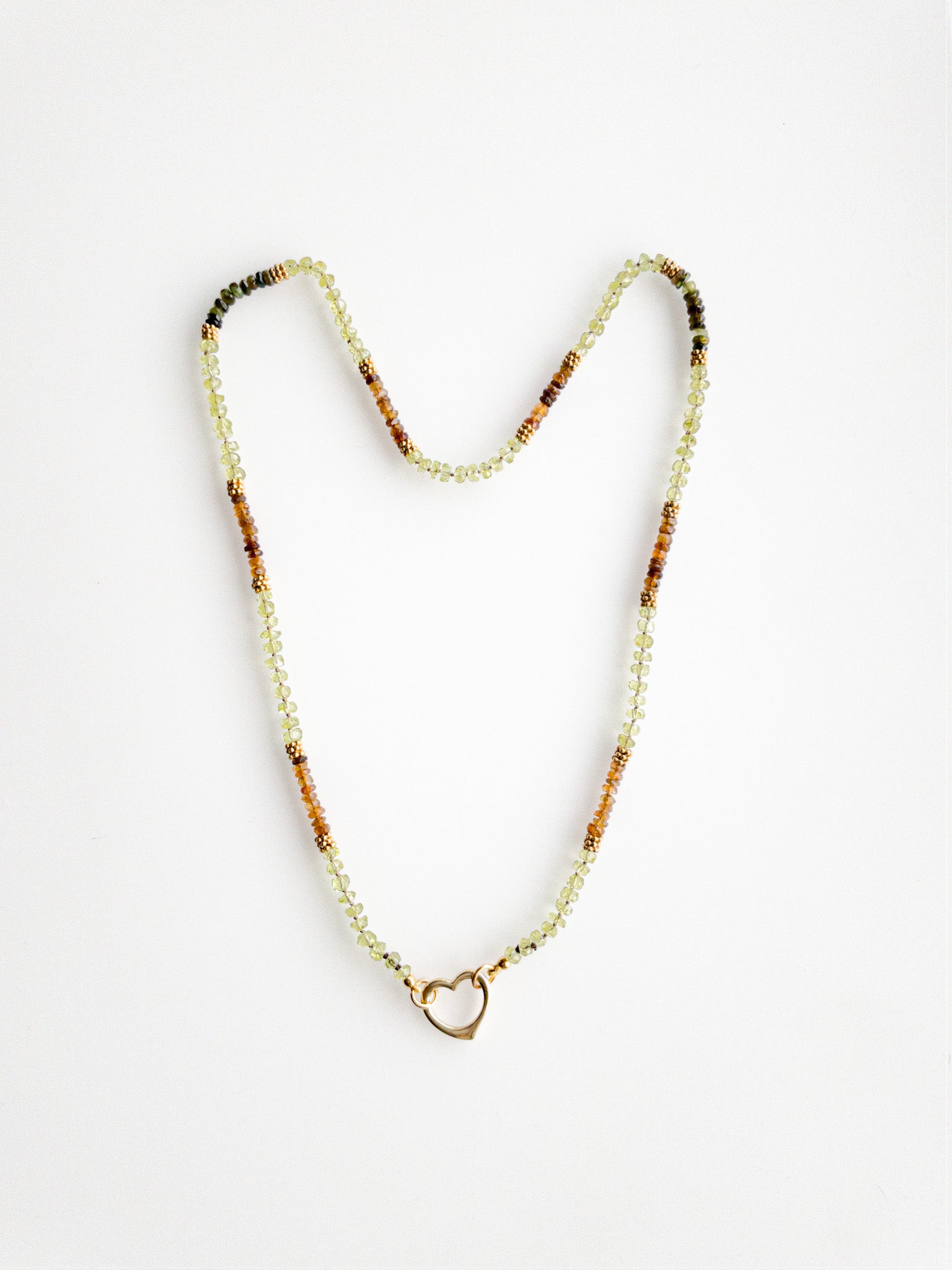 Collier Sana en péridot et tourmaline pétroline - DIVYA 