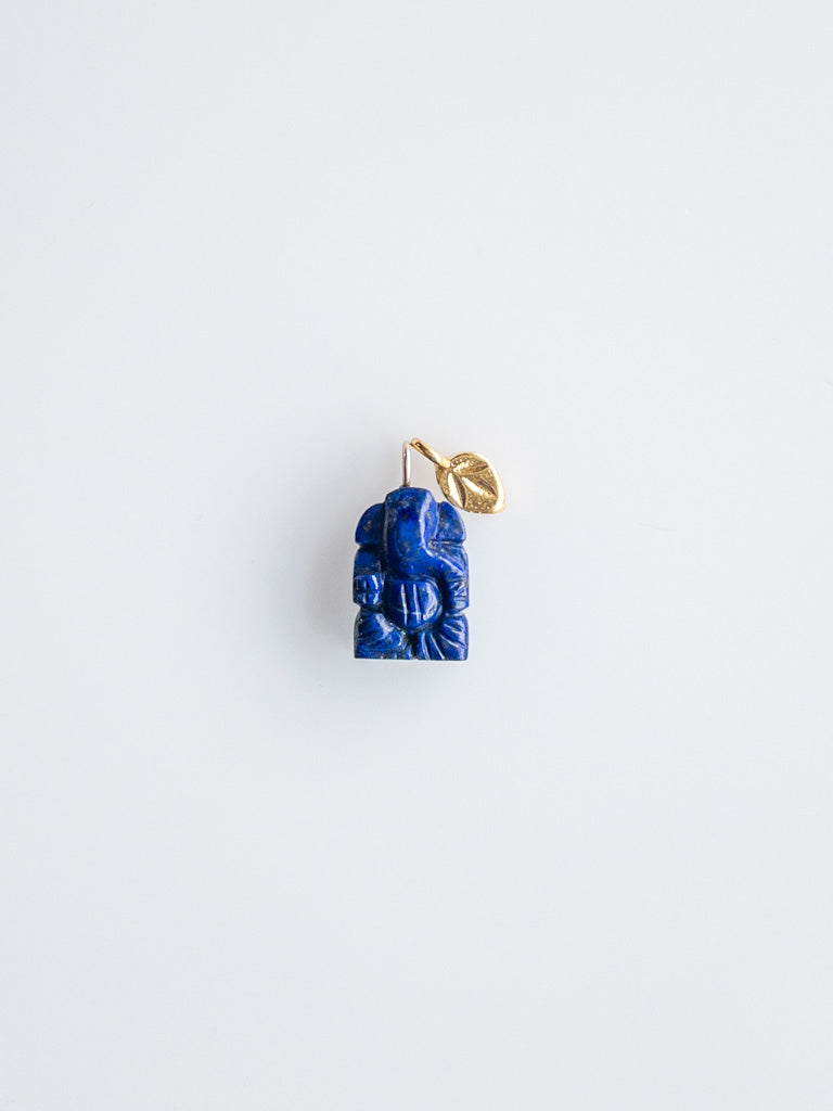 Ganesha Ji Pendant | Green Aventurine, Ametrine, Lapis lazuli, Black onyx  | DIVYA