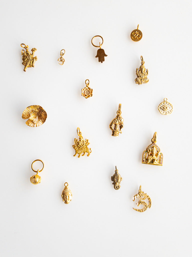 Pendentif OM AUM 10k - Symboles Sacrés DIVYA 