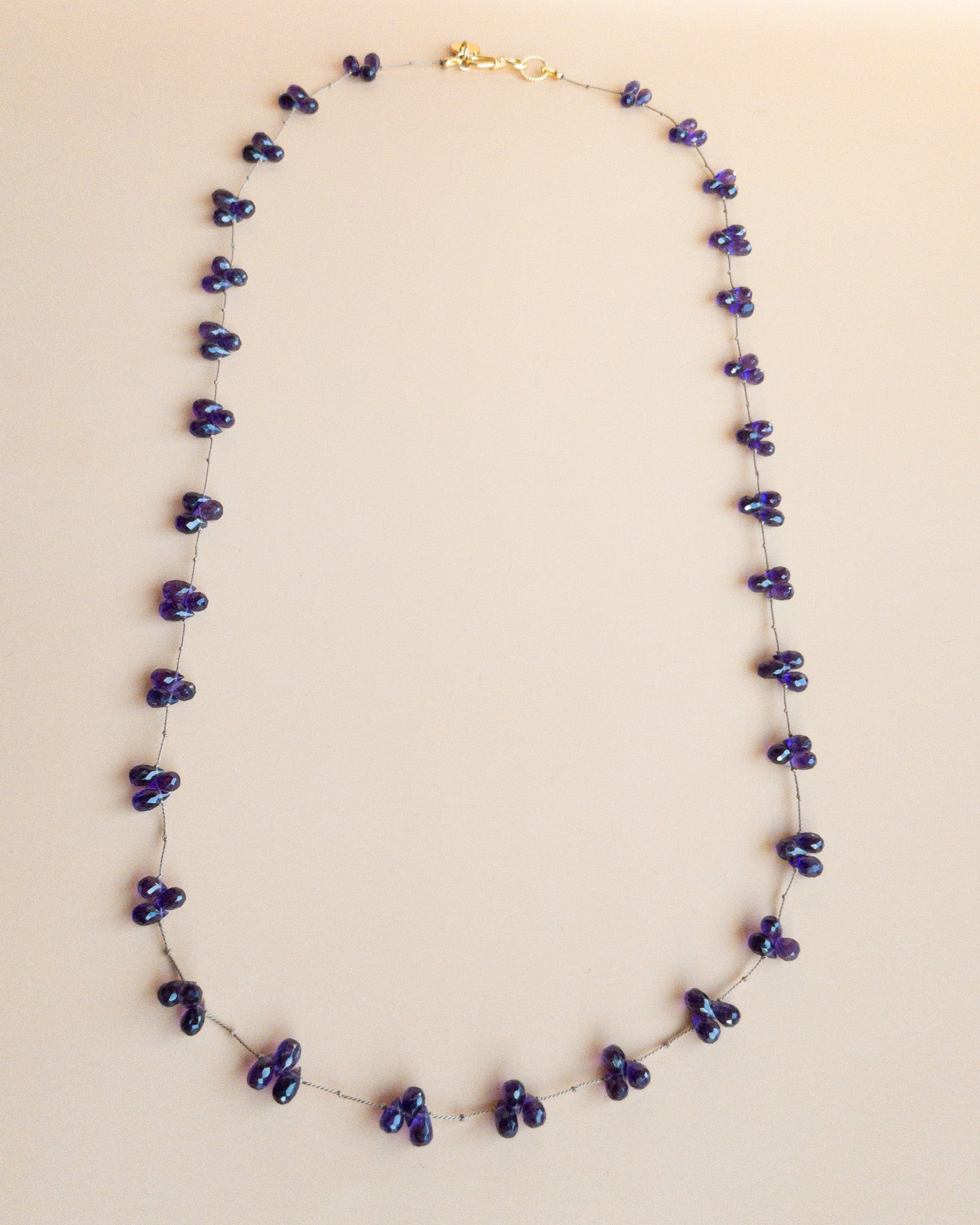 Collier briolette en améthyste - AABHA