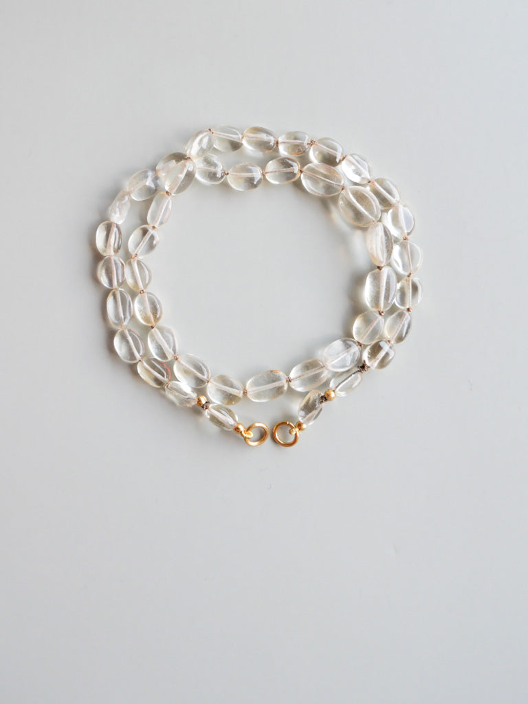 Citrine and lotus necklace - DIVYA