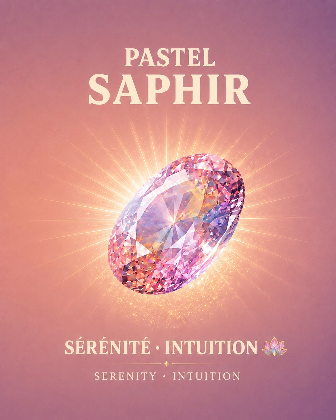 Natural Pastel Sapphire AAAA+ Necklace Sana - DIVYA
