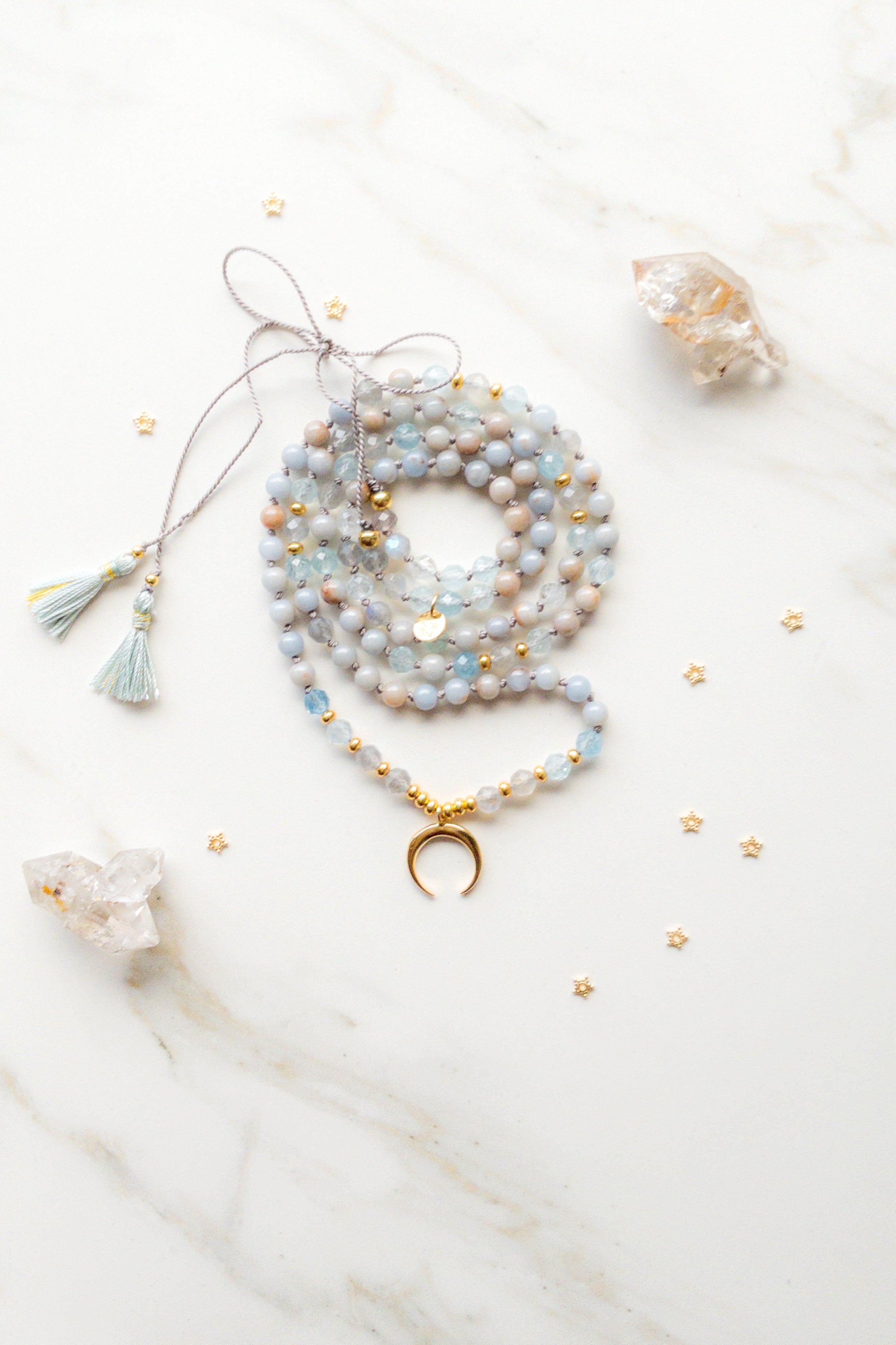 Mala of Intuition and Transformation - Indradhanush - ShaSha gemstone jewellery shop