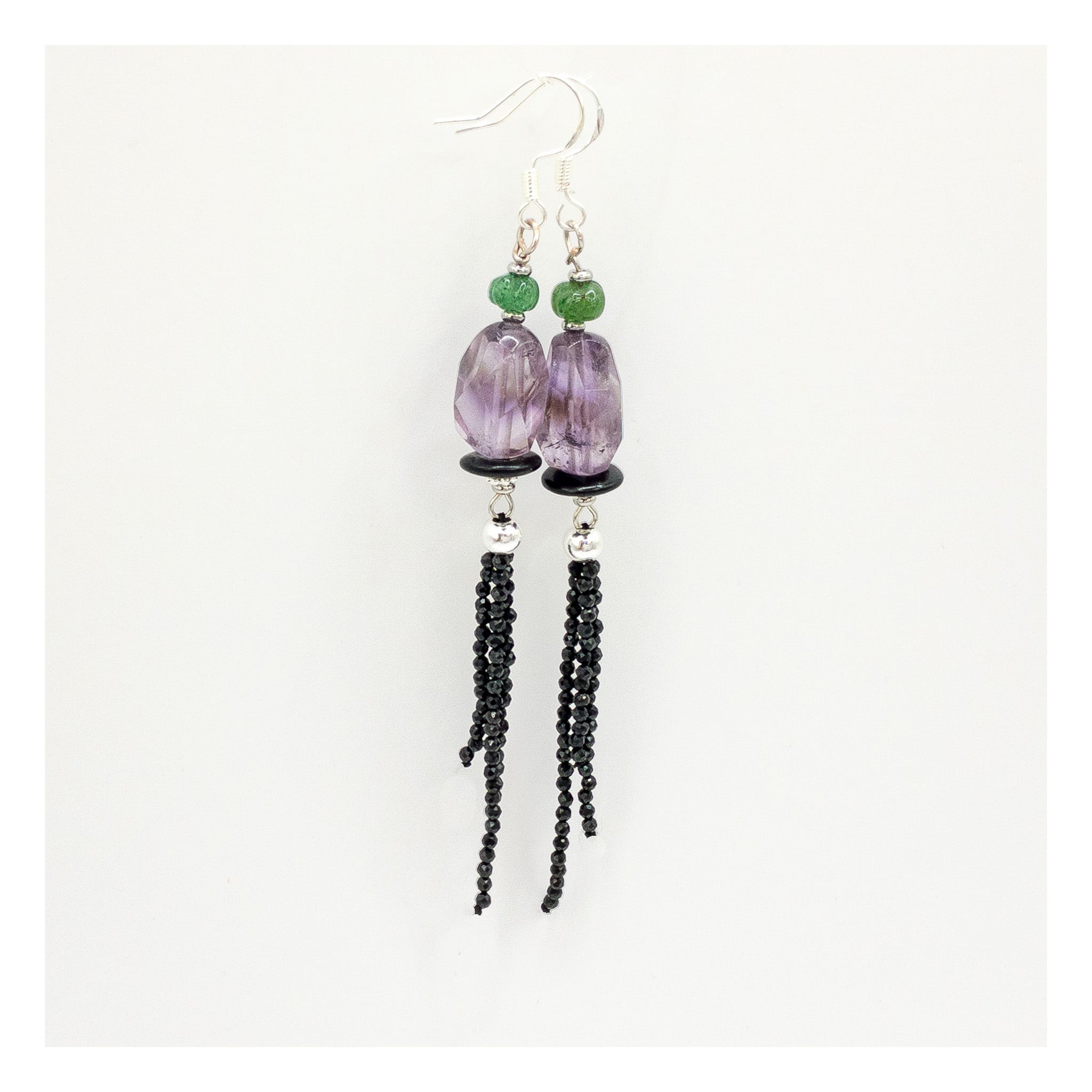 Mystic Amethyst Lantern earrings - ShaSha Jewellery Switzerland